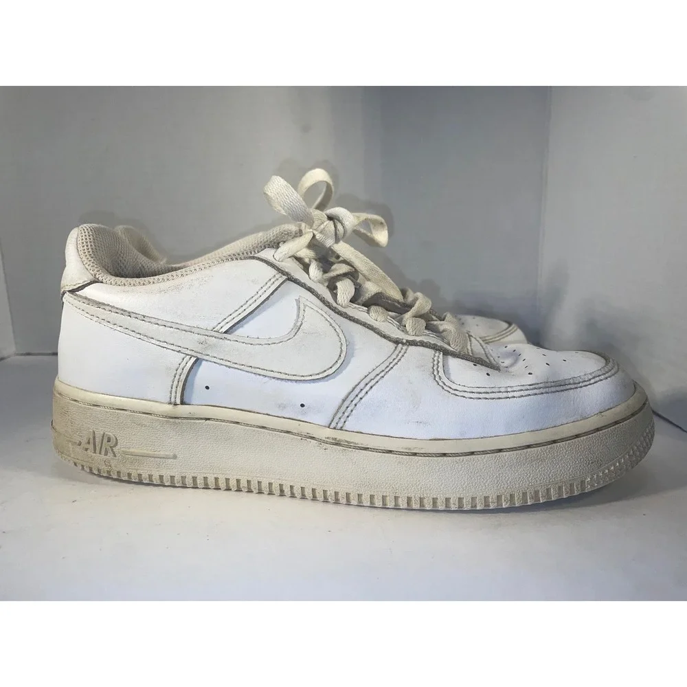Nike Air Force 1 White Athletic Sneakers Kids Youth‎ Shoes Size 6Y